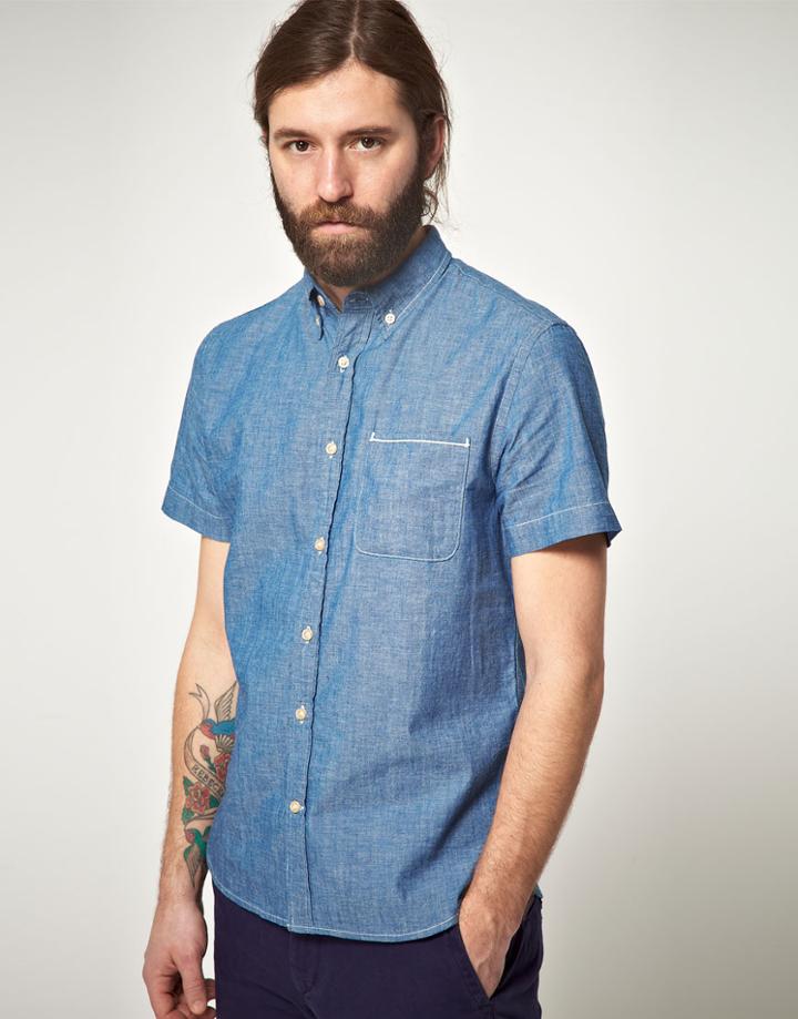 Lee 101 Every Man Chambray Short Sleeve Shirt