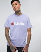 Element Blazin T-shirt With Large Logo - Purple