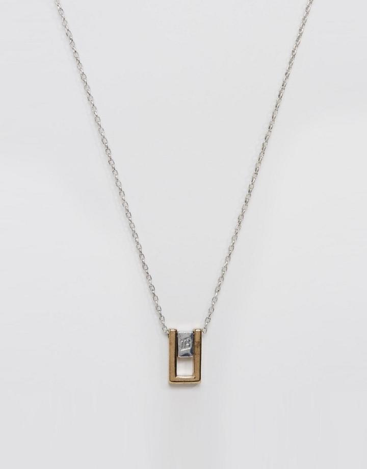 Icon Brand Pendant Necklace In Gold - Gold