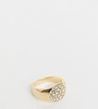 Designb London Exclusive Ring With Pave In Gold