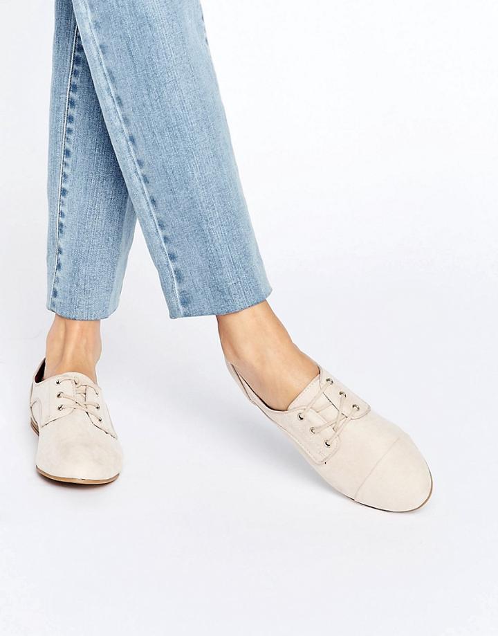 Aldo Noresen Flat Lace Up Shoes - Beige