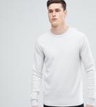 Selected Homme Tall Crew Neck Knit Sweater - Beige