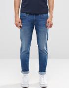 Pepe Hatch Slim Jeans F37 Top Blue Medium Wash - Blue