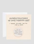 Veronica Dearly Wedding Badge Card - Multi