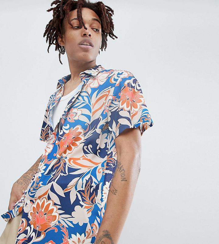 Reclaimed Vintage Inspired Floral Print Shirt - Multi
