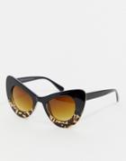 Svnx Chunky Frame Cat Eye Sunglasses - Brown