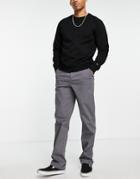 Asos Design Relaxed Chinos In Grey