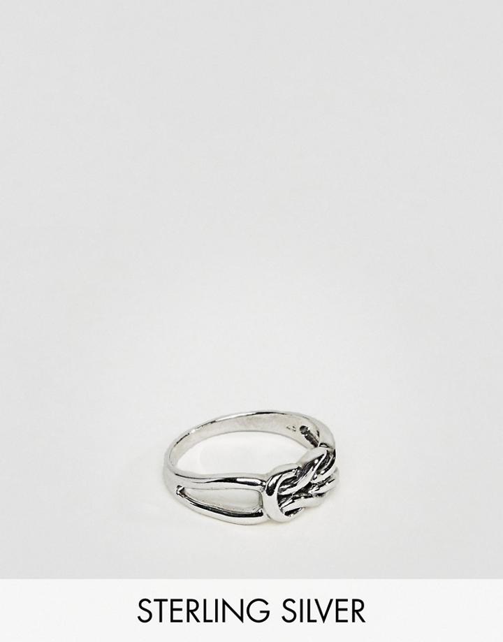 Designb Ring In Sterling Silver Exclusive To Asos - Silver