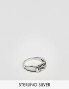 Designb Ring In Sterling Silver Exclusive To Asos - Silver