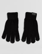 Vero Moda Knitted Gloves - Black