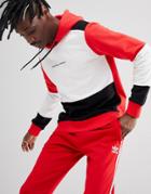 Criminal Damage Retro Paneled Hoodie - Red