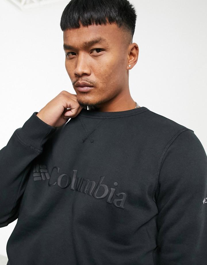 Columbia Logo Sweatshirt In Black
