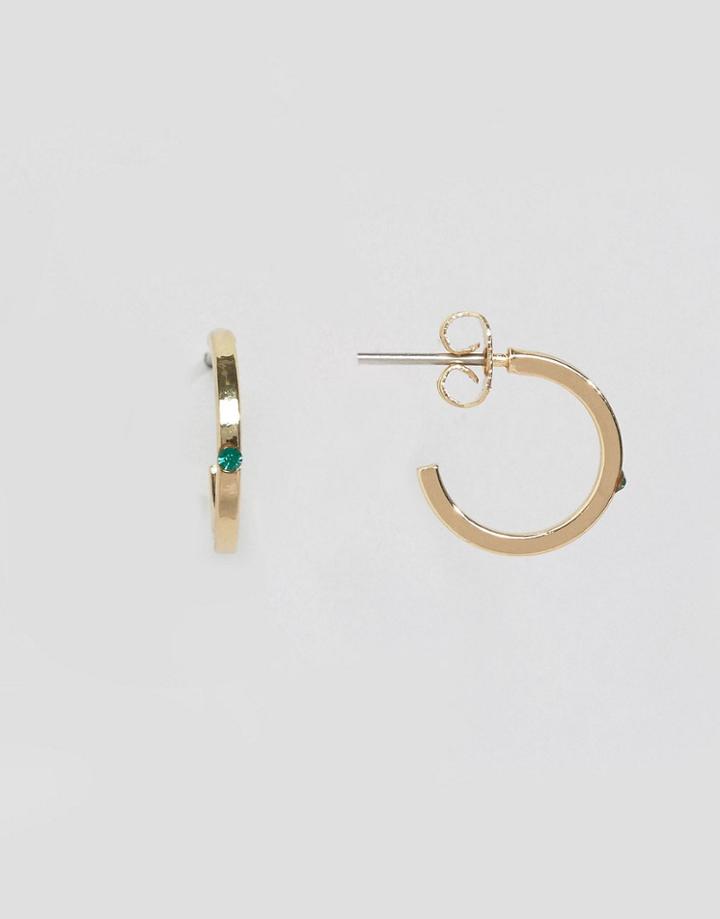 Pieces Kristina Mini Hoop Earrings - Gold