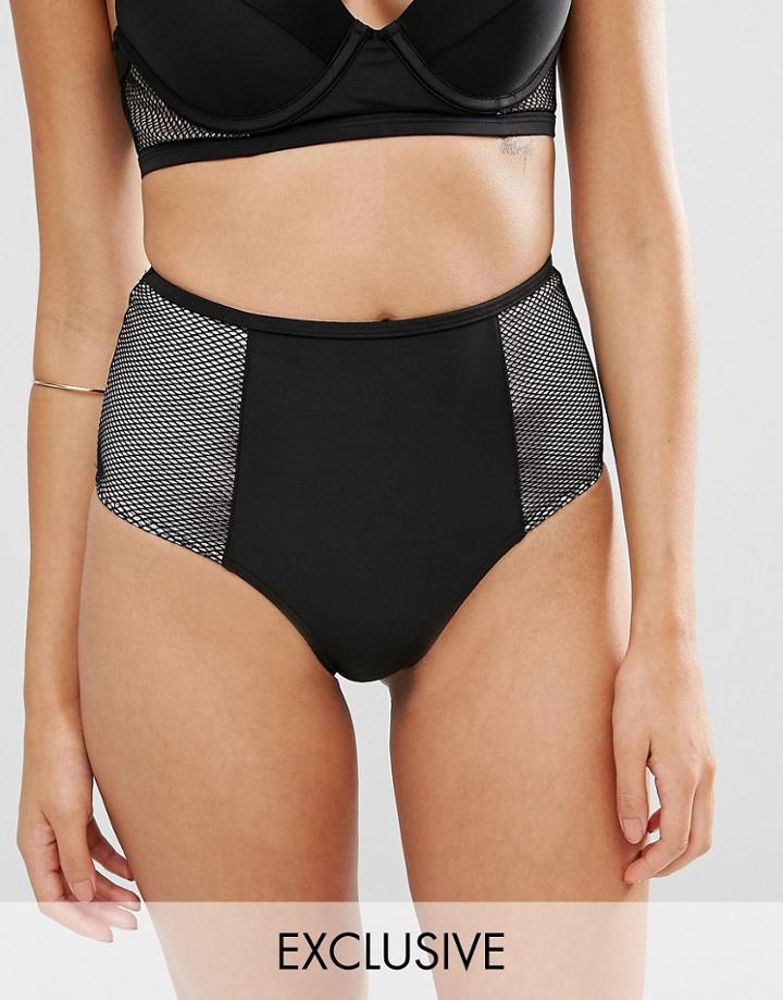Wolf & Whistle Tummy Control Bikini Bottom - Black