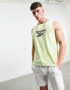Reebok Classics Tie Dye Tank In Yellow