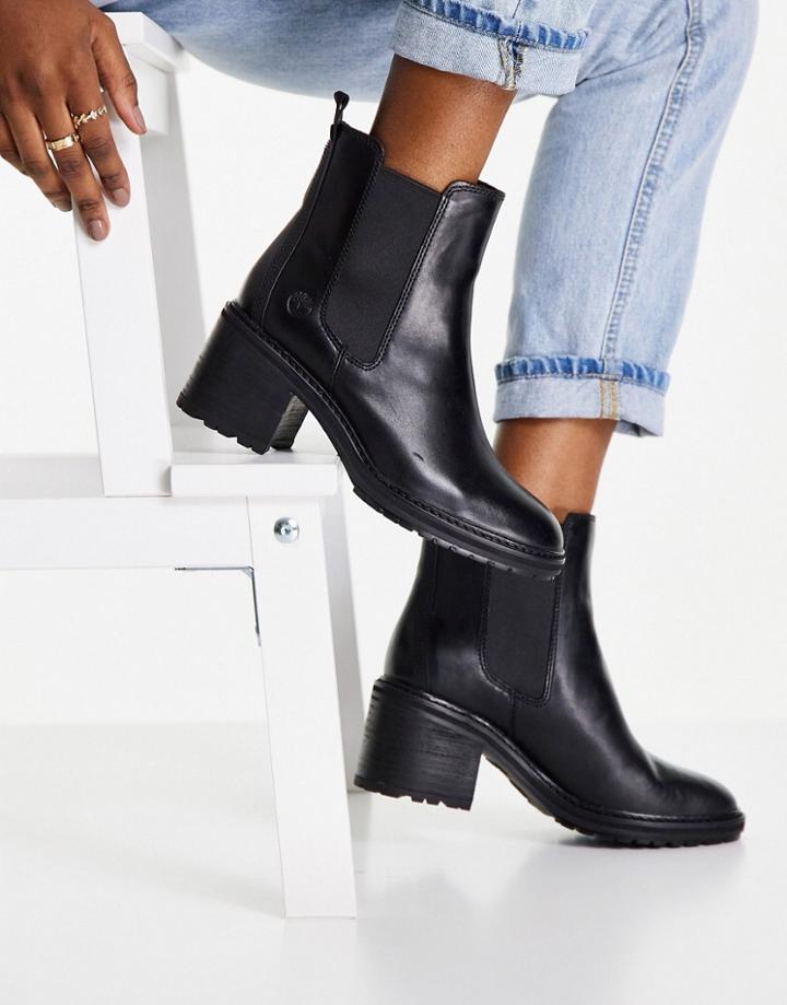 Timberland Sienna High Chelsea Boots In Black