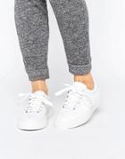 K-swiss Premium Leather Court Classico Sneakers In White - White
