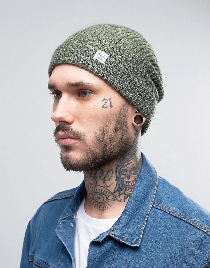 Herschel Supply Co Quartz Beanie Asos Exclusive - Green