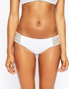 Seafolly Coral Crush Multi Strap Bikini Bottoms - White