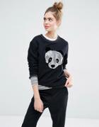 Sportmax Code Panda Sweatshirt - 003 Black