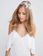 Asos Wedding Crochet Lace Hair Combs - Cream