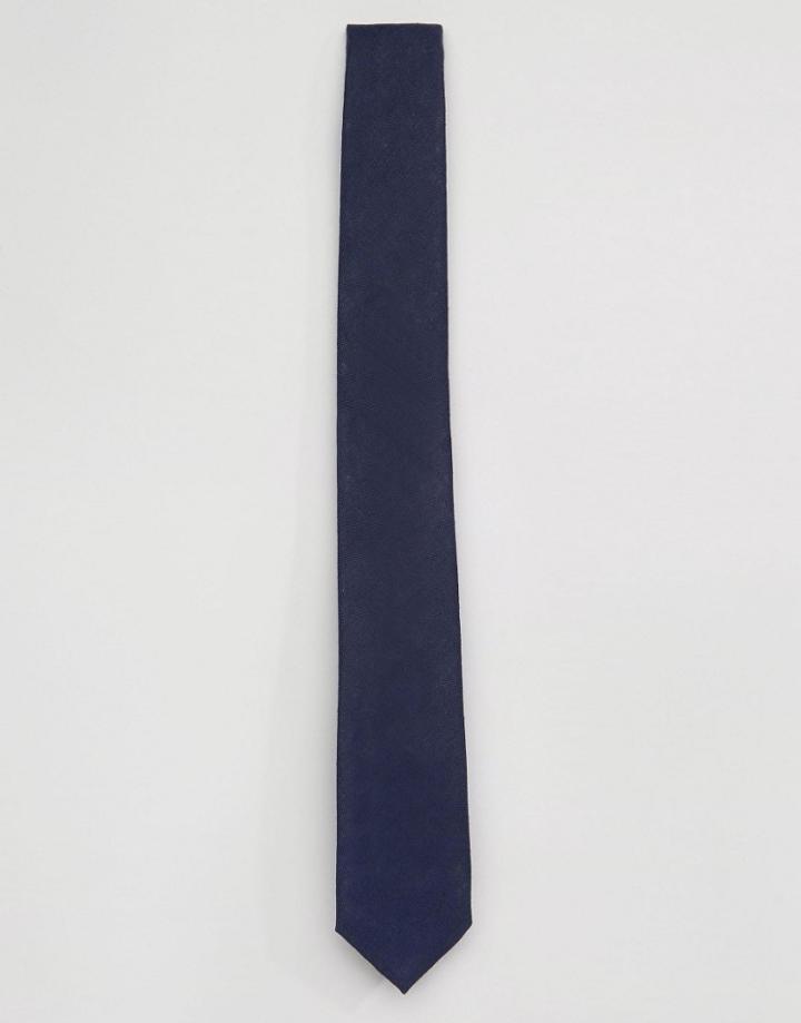 Jack & Jones Tie In Linen - Navy
