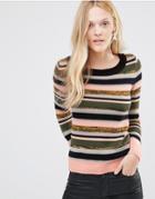 Vila Multi Colored Stripe Sweater - Multi