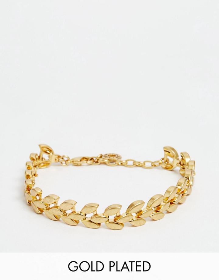 Pilgrim Gold Plated Vintage Style Bracelet - Gold