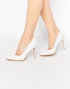 Kg By Kurt Geiger Beauty Leather Snake Pumps - White