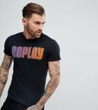 Replay Bold Rainbow Logo T-shirt - Black