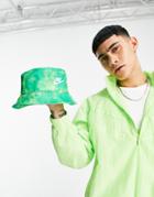 Nike Futura Tie-dye Bucket Hat In Green-blues