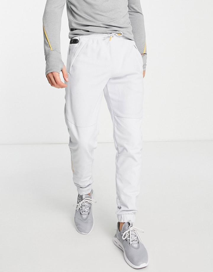 Under Armour Rush Fleece Joggers In Gray