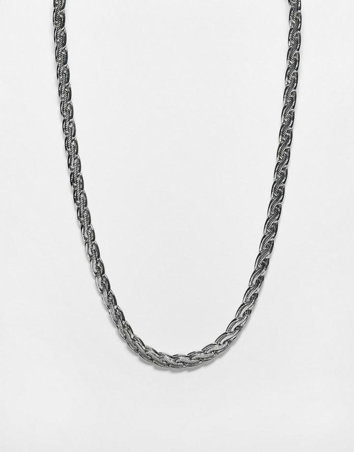 Reclaimed Vintage Inspired Unisex Everyday Chain Necklace In Silver-gold