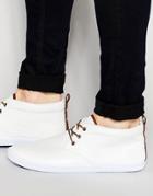 Asos Chukka Boots In White - White