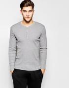 Levi's Henley Long Sleeve T-shirt - Gray
