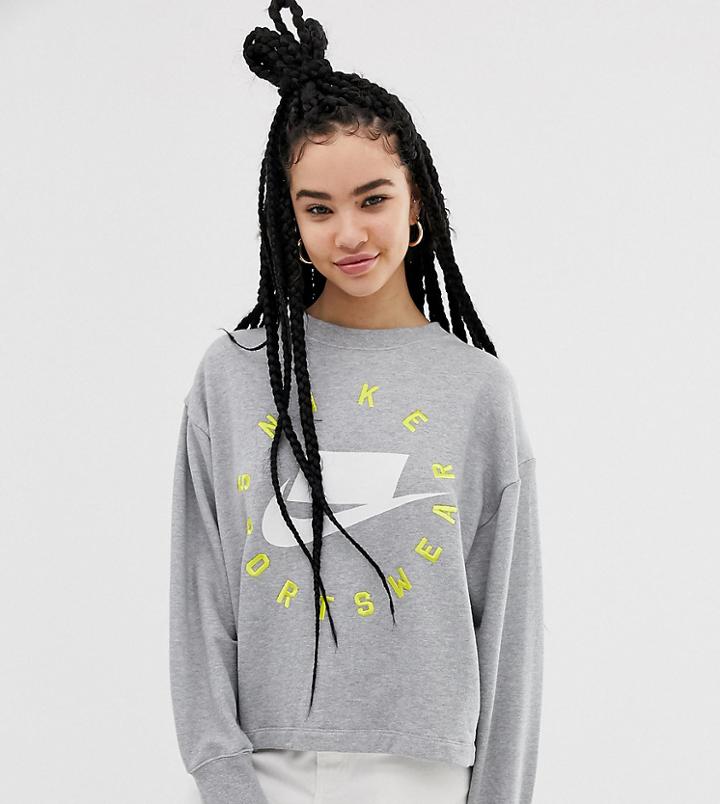 Nike Gray Nsw Logo Sweatshirt