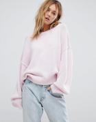 Cheap Monday Oversized Knit Sweater - Pink