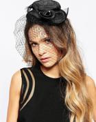 Neve & Eve Top Hat Fascinator - Black