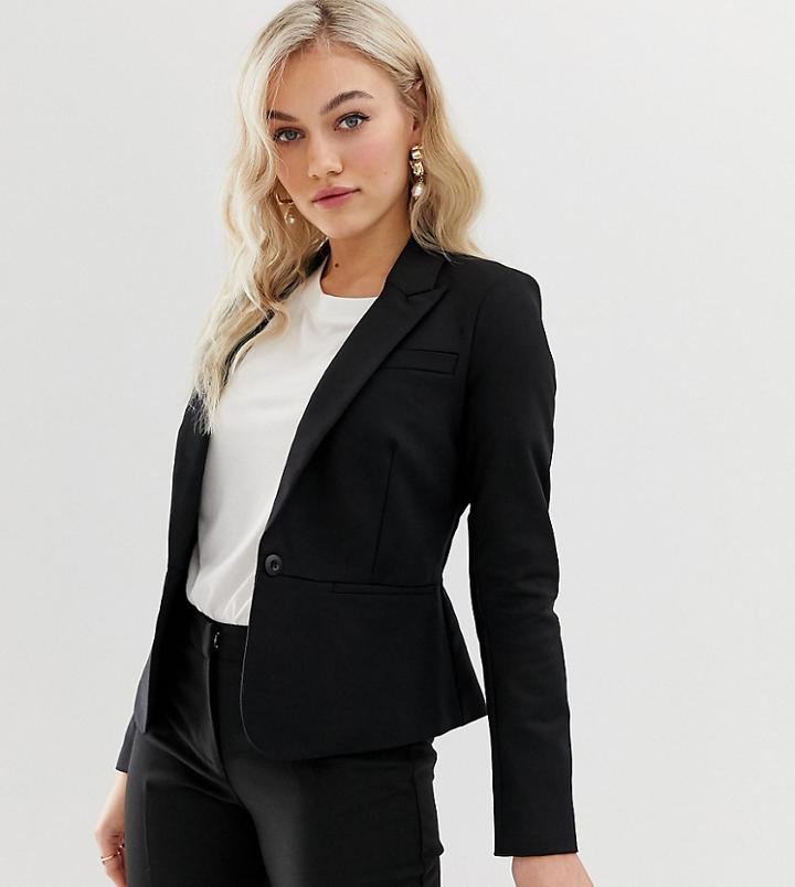 Y.a.s Petite Tailored Blazer In Black - Black