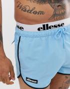 Ellesse Nasello Swim Short With Layered Waistband In Blue