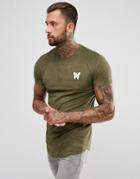 Good For Nothing Muscle T-shirt In Khaki Suedette - Green