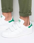 Adidas Originals Stan Smith Velcro Sneakers In White S75187 - White