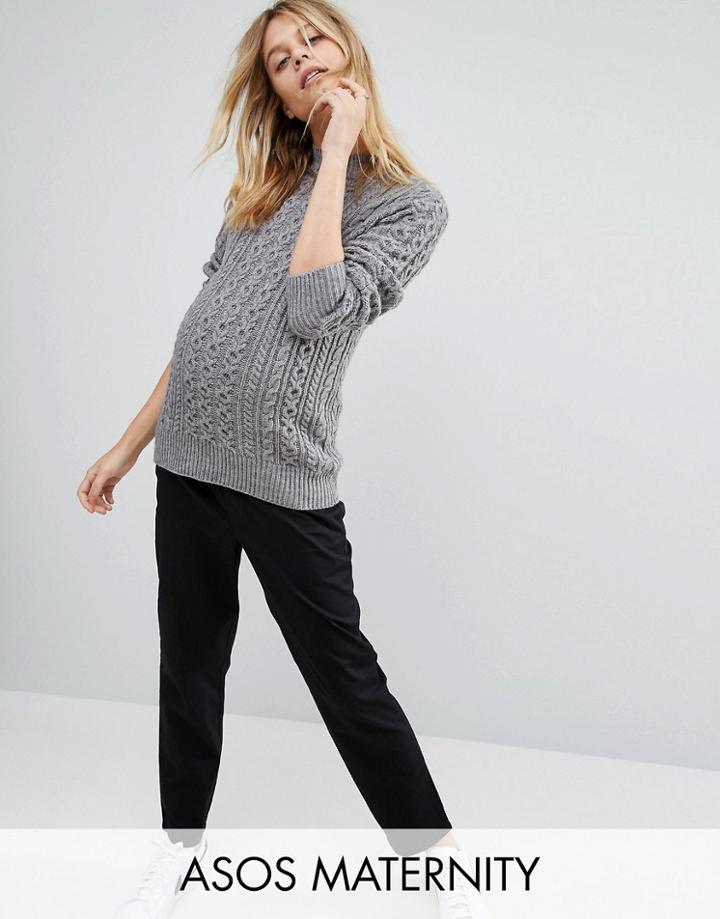 Asos Maternity Basic Chino - Black