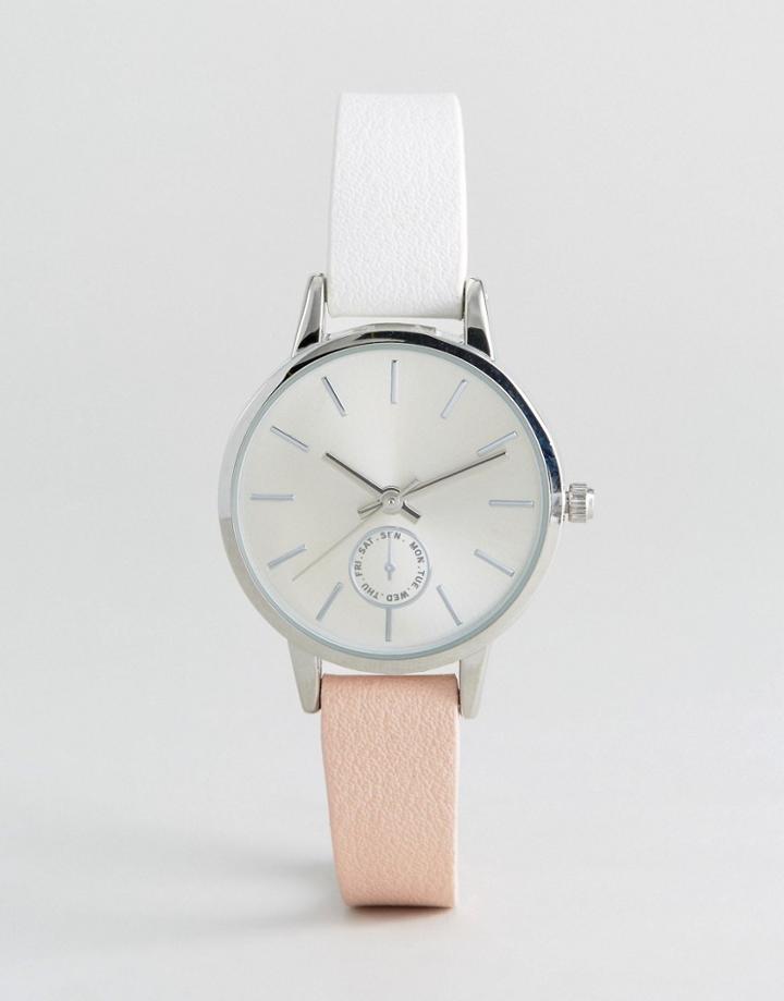 New Look Two Tone Skinny Watch - Multi