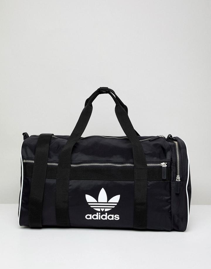 Adidas Originals Adicolor Duffle Bag In Black Cw0618 - Black