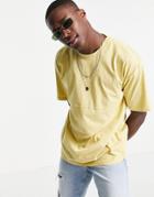 New Look Washed T-shirt In Yellow