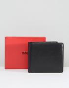 Hugo By Hugo Boss Leather Subway Wallet With Coin Pocket - Black