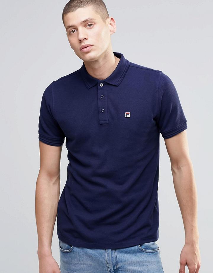Fila Vintage Polo Shirt - Navy