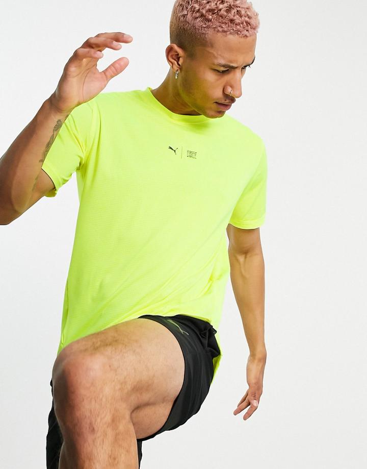 Puma Training First Mile T-shirt In Yellow
