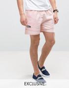 Ellesse Layered Shorts With Small Logo - Pink